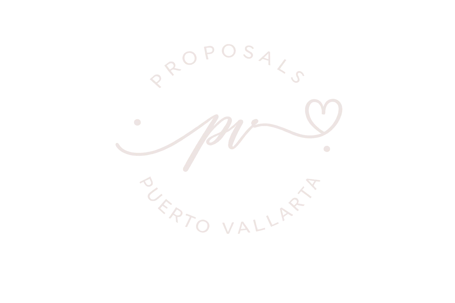 Puerto Vallarta Proposals · pv circular monogram logo
